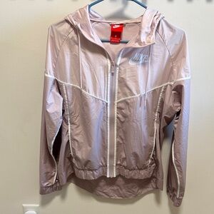 Nike Light Pink Hooded Windbreaker Jacket